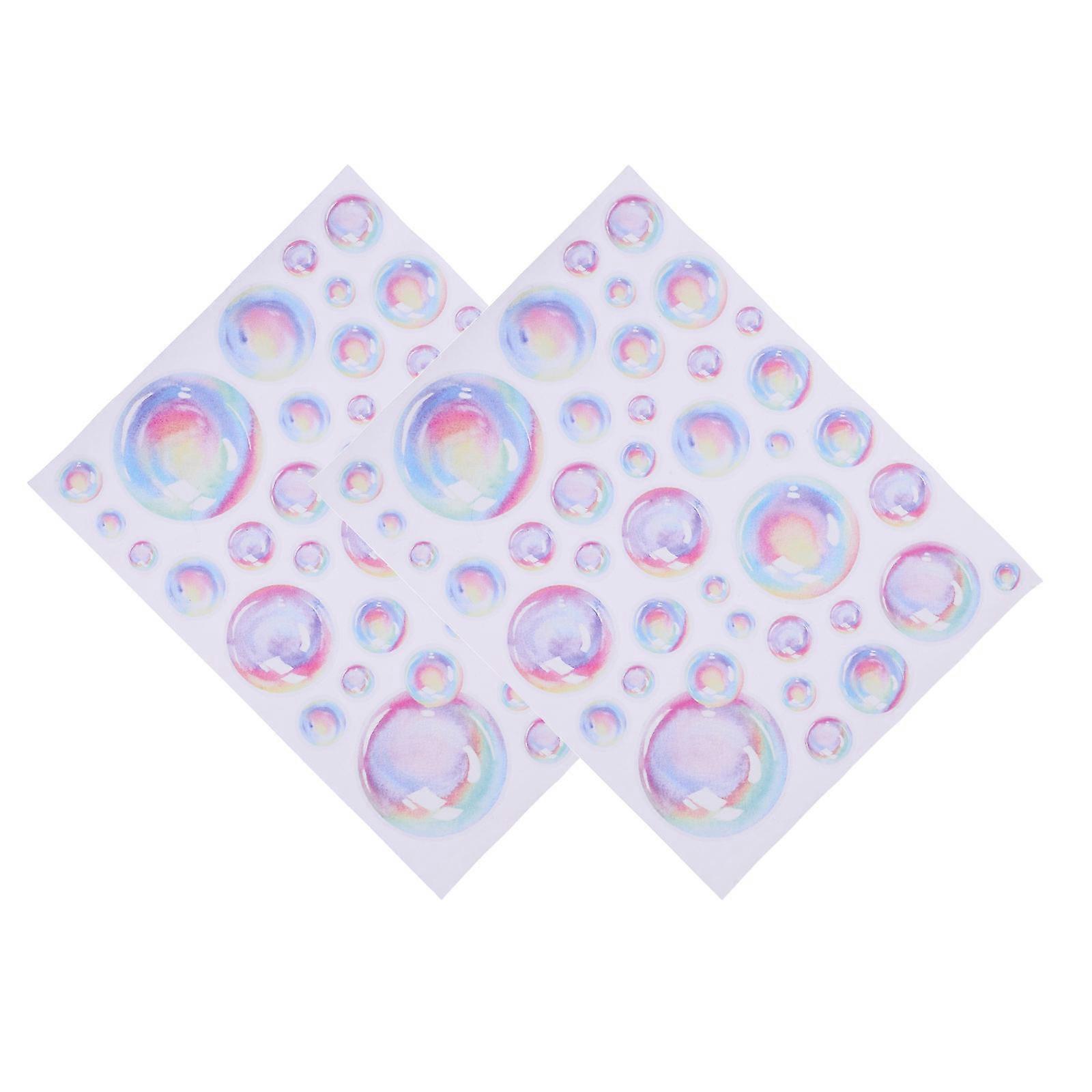 Bubbles Wall Sticker 1Set Assorted Color PVC DIY Bubbles Wall Decal for Decoration