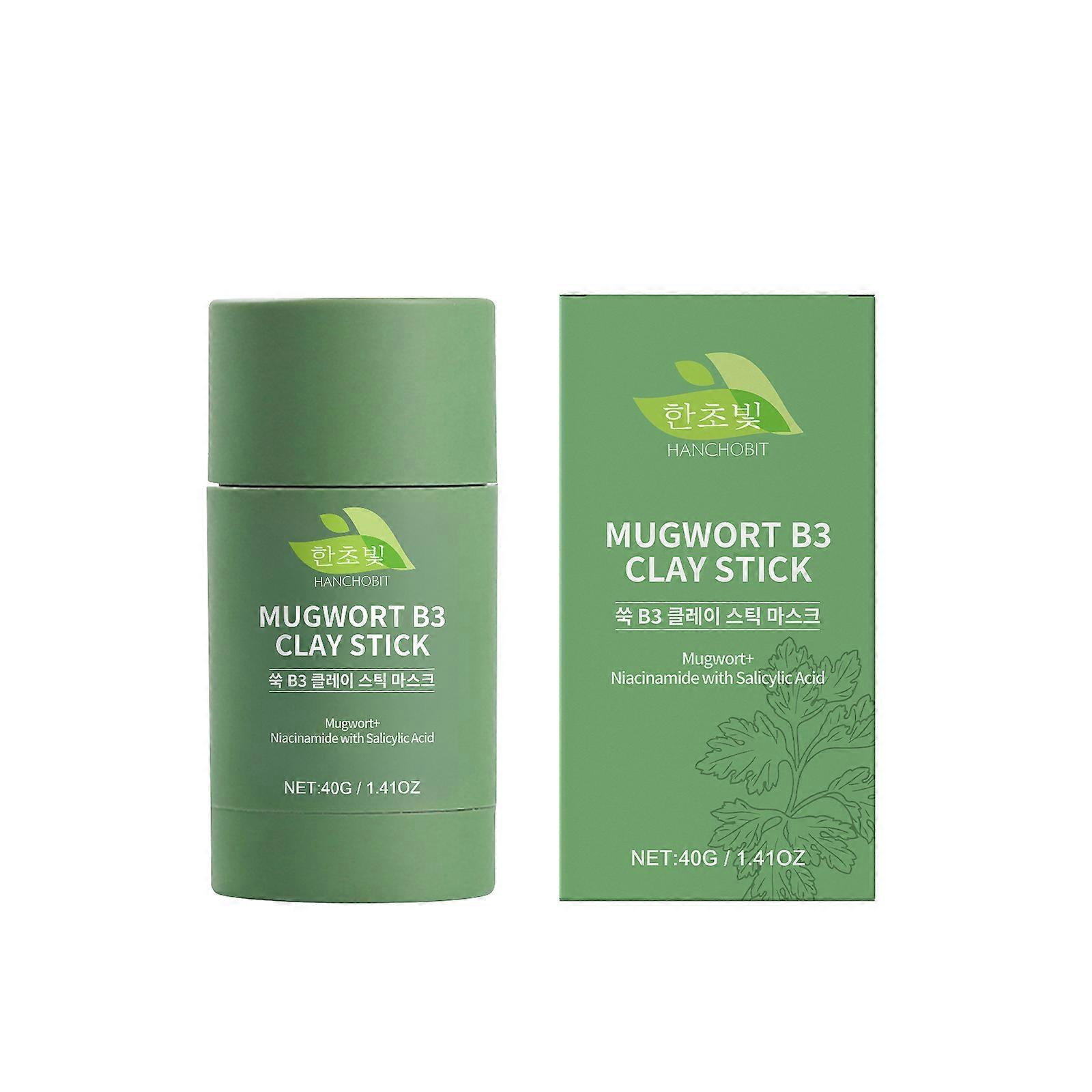 HANCHOBIT Wormwood B3 Clay Mask Stick, Gently Moisturizes Cleansing And Moisturizing Facial Skin Refreshing Care Clay Mask Stick