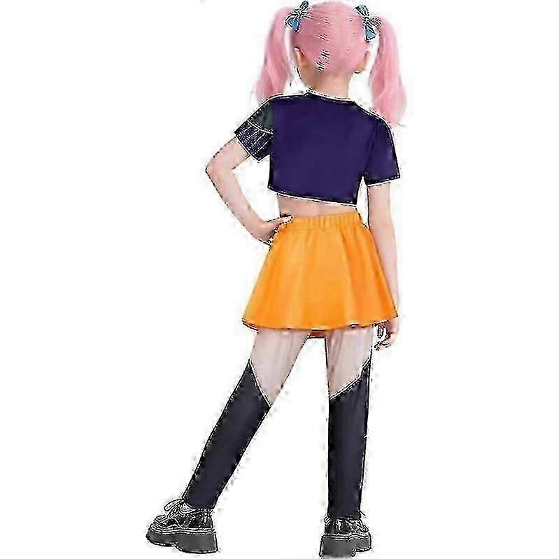 Costume Cosplay Chasseur De Démons Pour Enfants - Kit Déguisement Fille 3-12 Ans - Halloween, Anniversaire, Spectacle