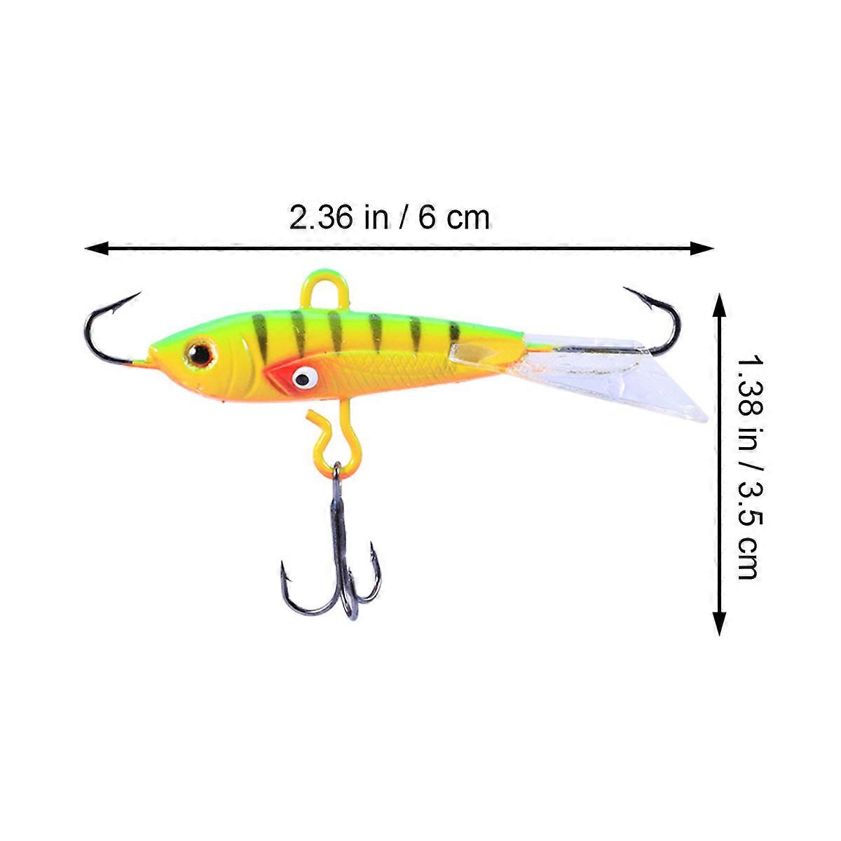Metall-Angelköder, Köder für Bass-Angelköder mit rotierendem Schwanz, 4 Stück