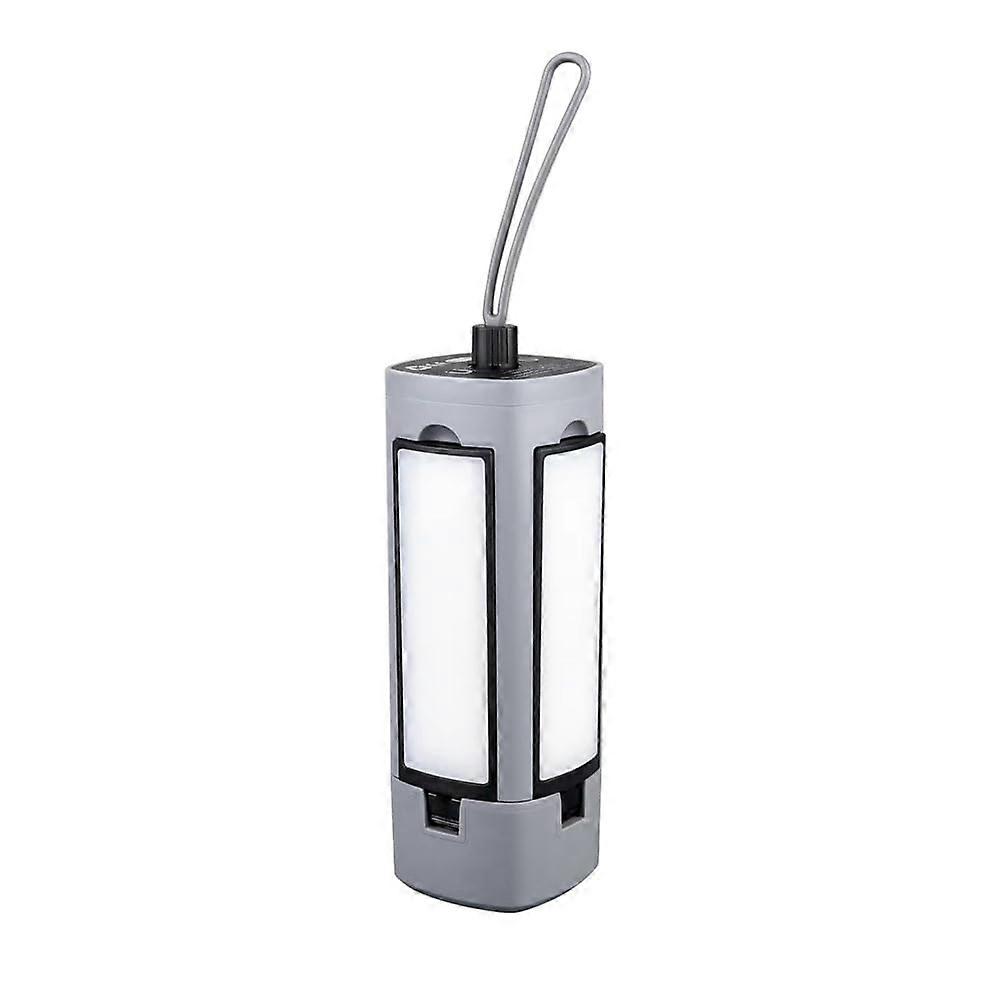Outdoor Multifunctional Camping Light Telescopic Folding Design Portable Floodlight For Tent Gray
