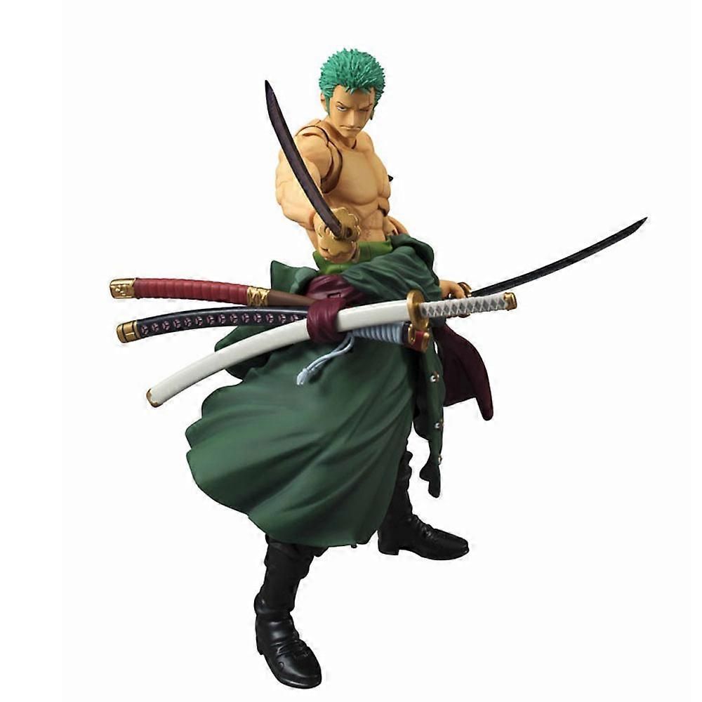 Anime One Piece 18cm BJD Roronoa Zoro Joints Moveable PVC Action Figure Collection Model Toys