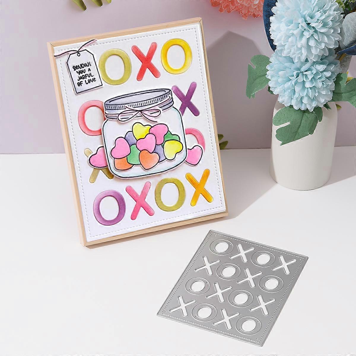 1PC XO Metal Cutting Dies Die-cut Crafts Stencil Tool for DlY Handmade Scrapbook Cards