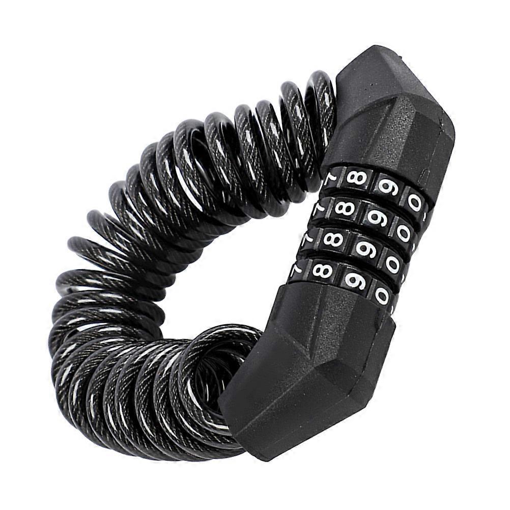 Bicycle Lock Bike Padlock Security Theft Prevention Steel Cable Durable Code Helmet