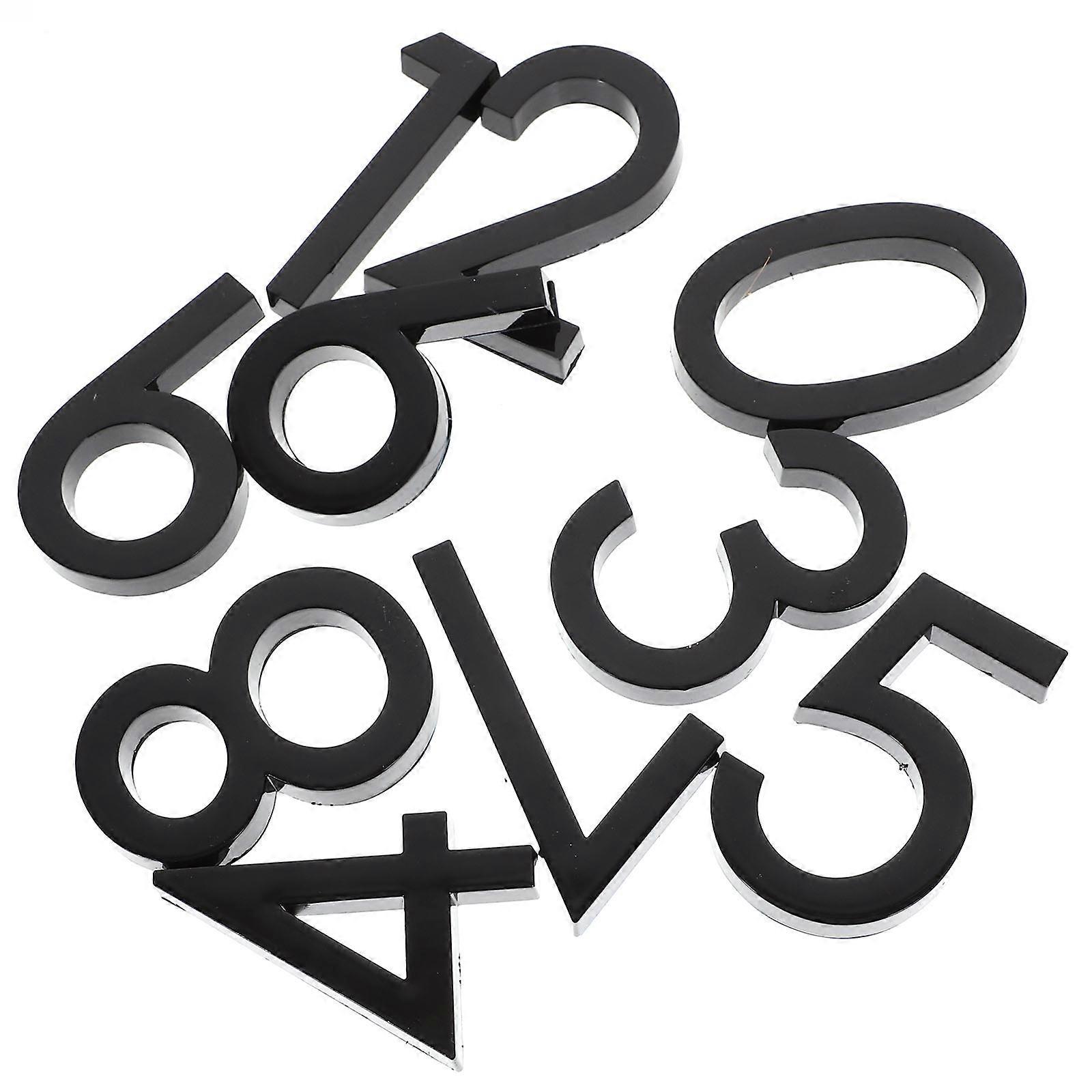 Black Door 10Pcs Modern Design 3D Display For Homeowners Business Owners Use