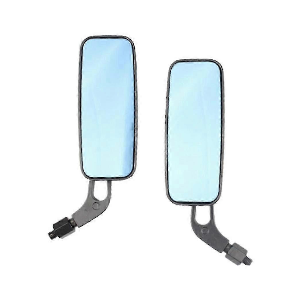 Black convex rearview mirrors for Harley with 10mm frame
