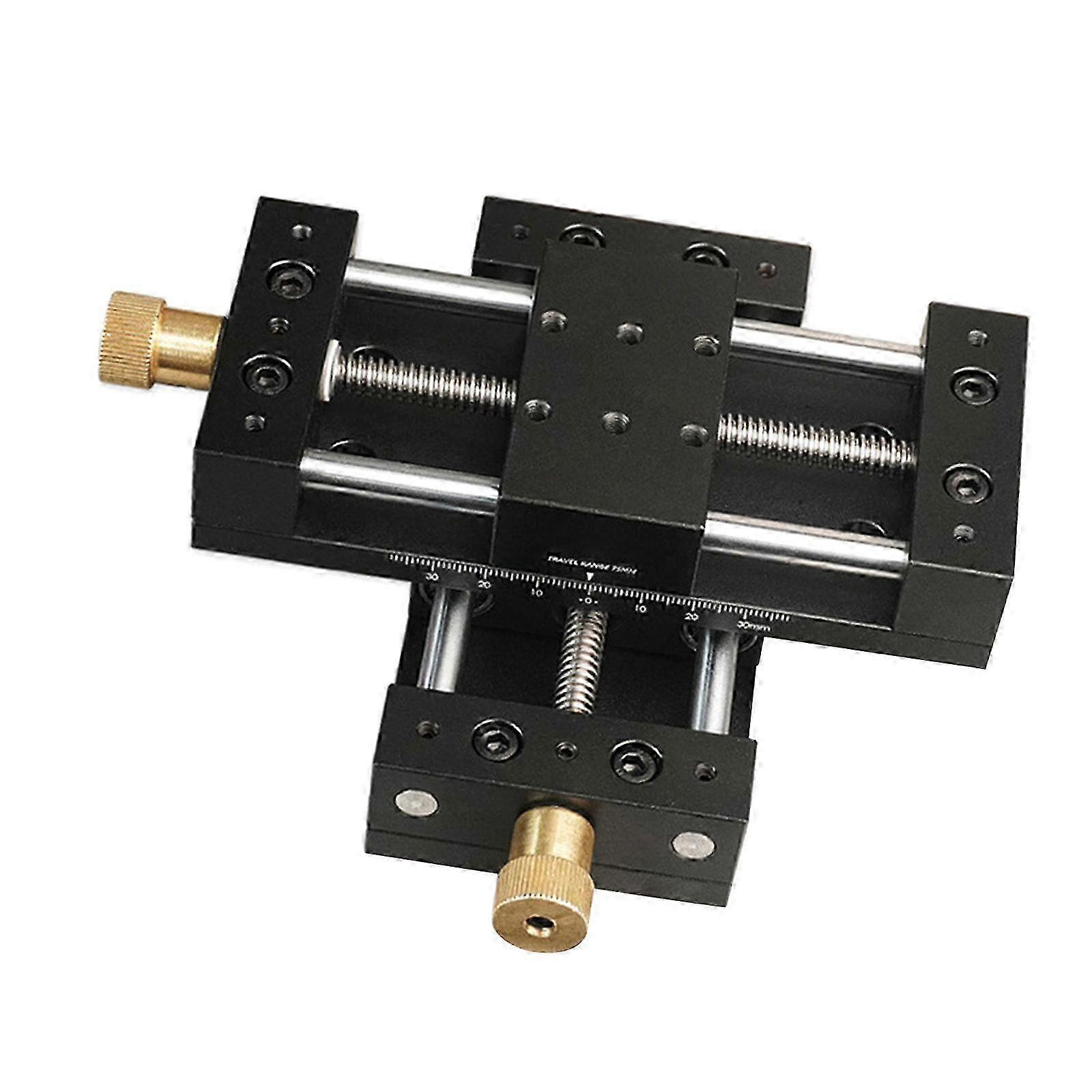 Linear Stage Motion Actuator Manual Linear Rail Clear Scale Lock Nut Cross Sliding Table Fine Tuning for Production Machinery 25-26