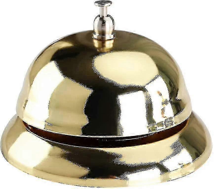 1pc Gold Call Bell, 3.35" Service Bell for Notifying Customer Service, Office Desk Bell（New Arrival）