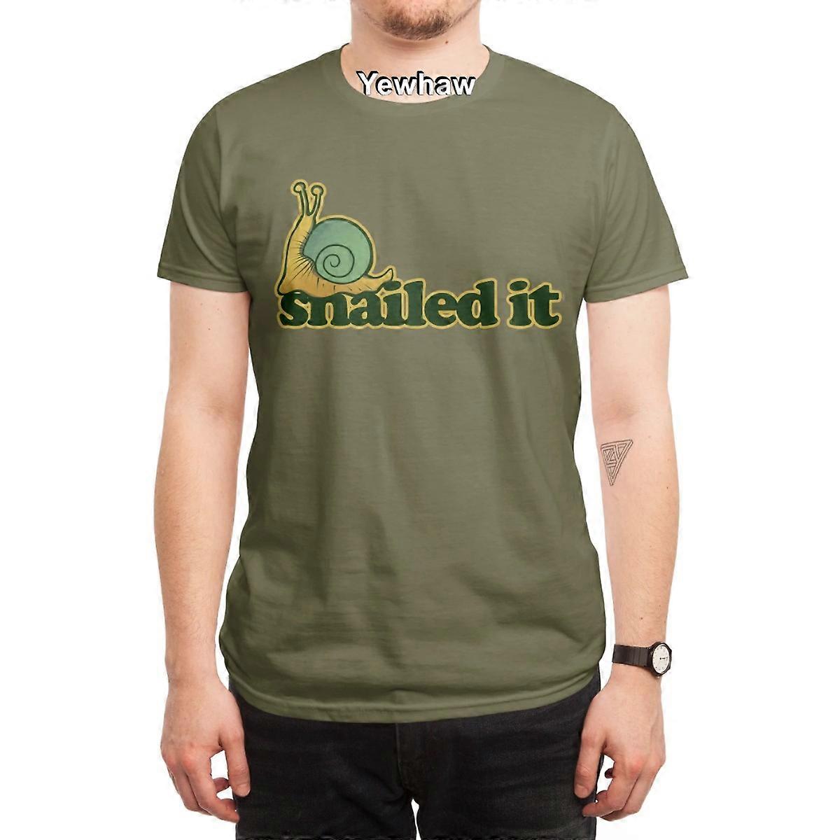 Snailed It T-Shirt παιχνιδιάρικη εικονογράφηση χιουμοριστική διασκέδαση