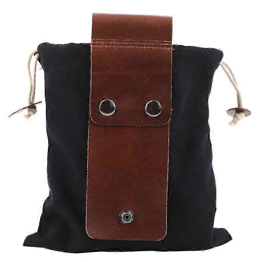 Leather Belt Pouch Waxed Canvas Fruit Picking Bag