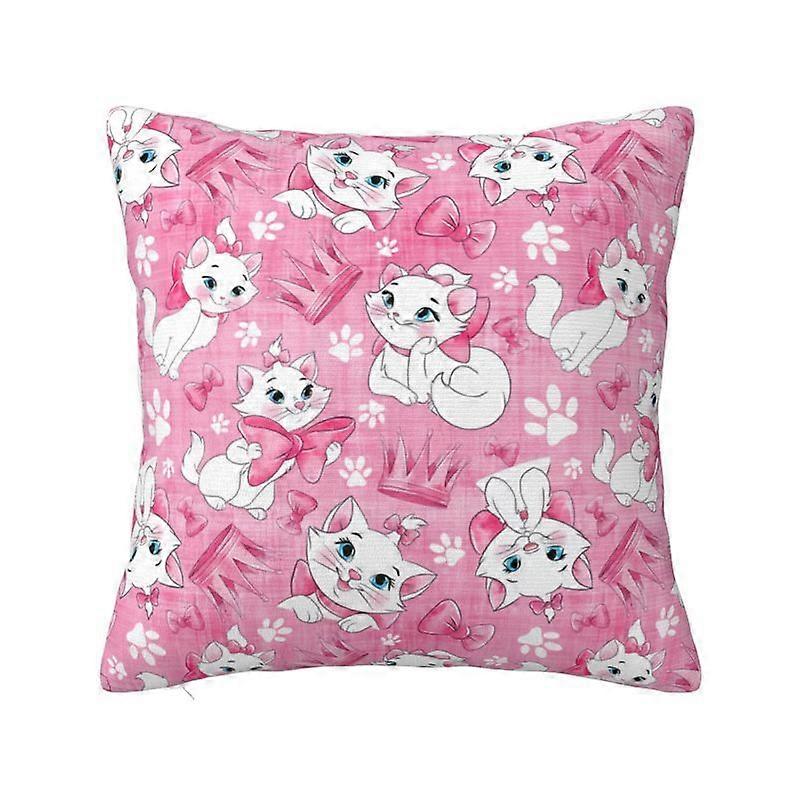 c420カスタムラグジュアリーマリーキャットクッションカバー45x45cmソフトスロー枕カバー車用スクエア枕カバー寝室の装飾kjs420