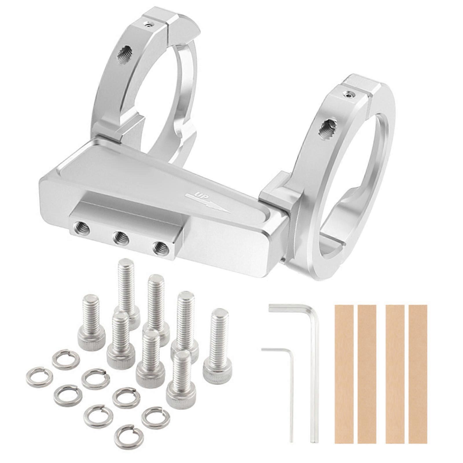 אלומיניום קדמי תיק הר מתאמי עומס גבוה עבור אופניים מקופלים התקנת תיק קדמי עם 8kg קיבולת כסף