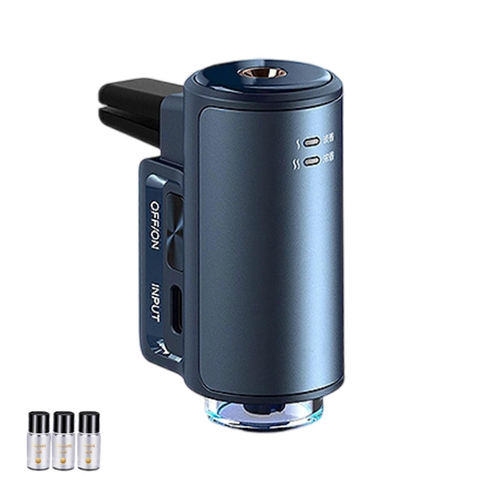 Electric Automatic Car Vent Air Freshener Quiet Mode Adjustment Fragrances Intensity USB C Rechargeable Diffuser Multicolor