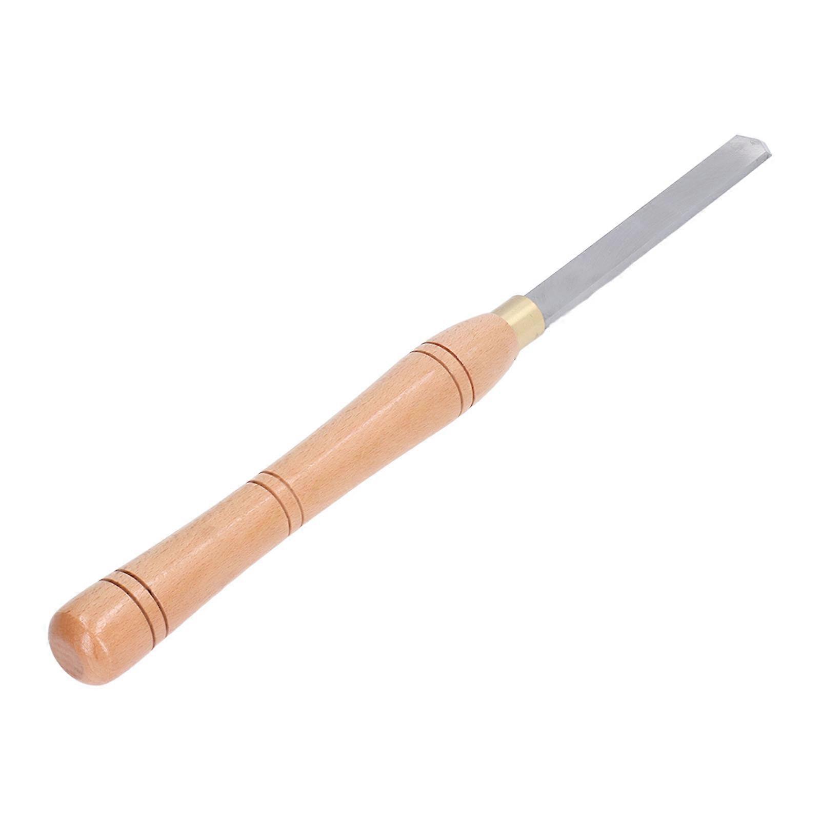 Wood Lathe Turning Tool HSS Lathe Chisel Tool Ergonomic Beech Handle Oblique Triangle Turning Chisel