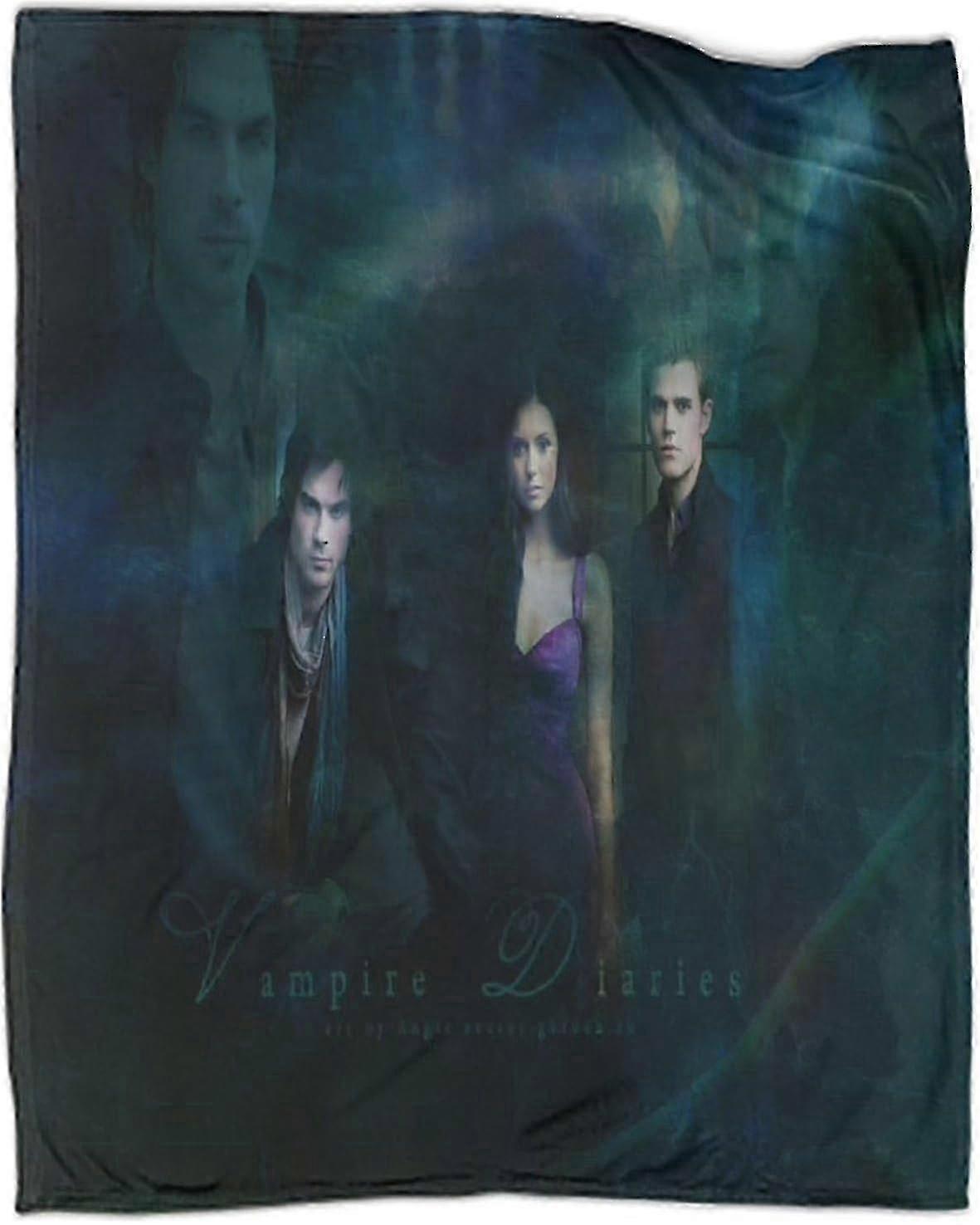 The Vampire Diaries Flannel Blanket Soft Warm 3d Digital Printing Throw Blankets,plush Blankets For Children Adults, Blanket For Bed Couch A