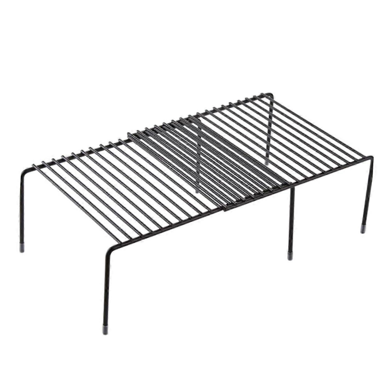 Kitchen Expandable Iron Shelf, Stackable Cabinet Organizer For Condiment Bottles And Cups, Adjustable SpaceSaving