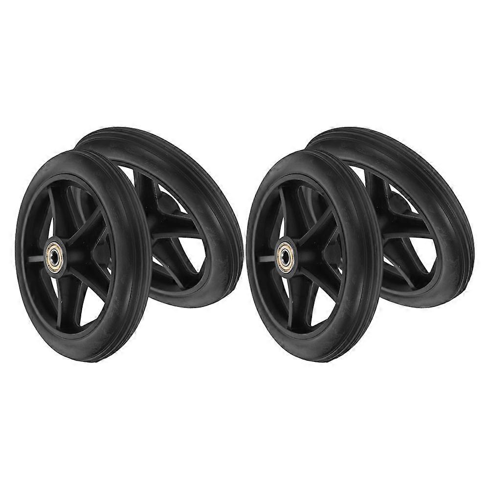 4Pcs Replacement Wheelchair Front Wheels with Easy Installation Feature