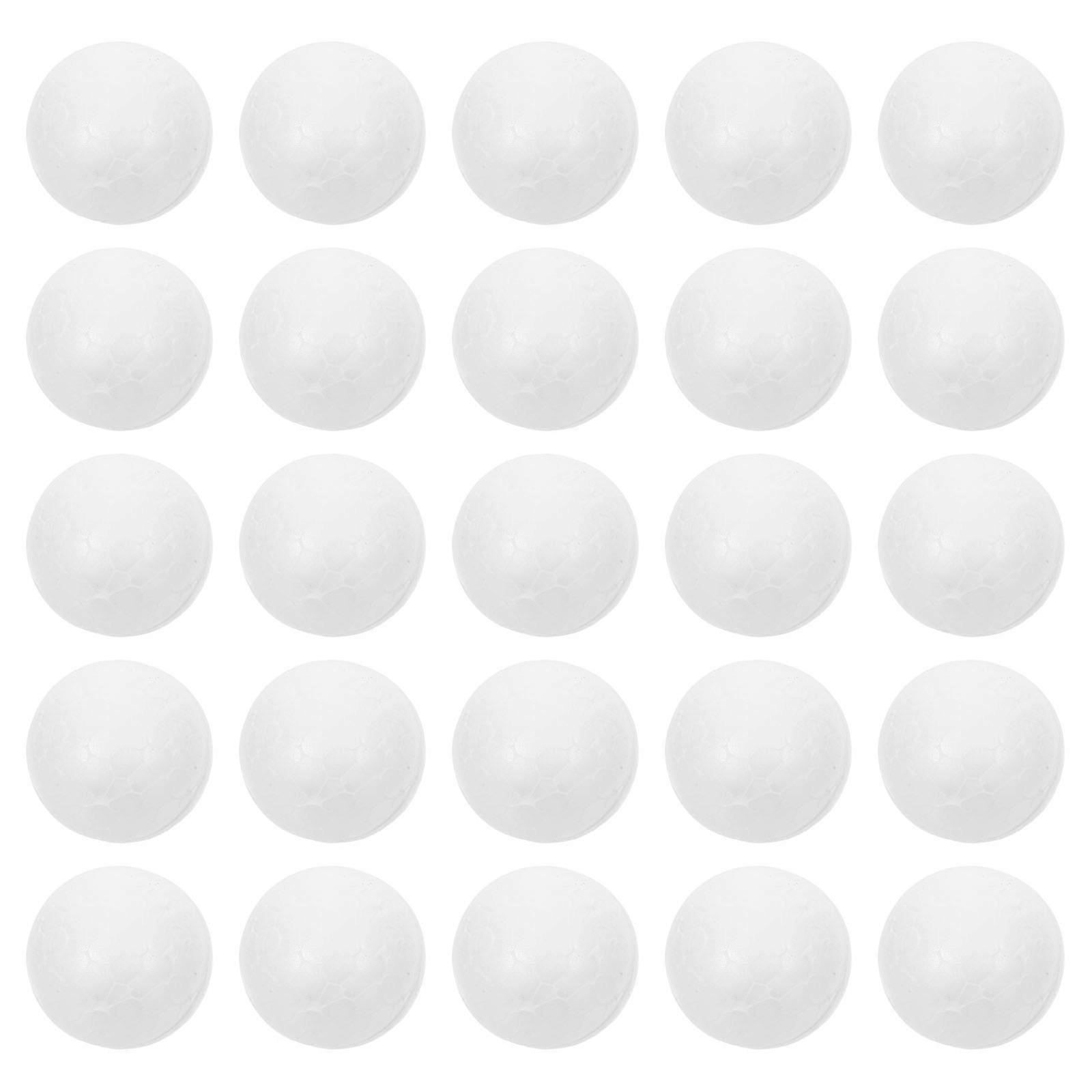Foam Balls Round Craft Spheres for Decoration 100Pcs White Polystyrene