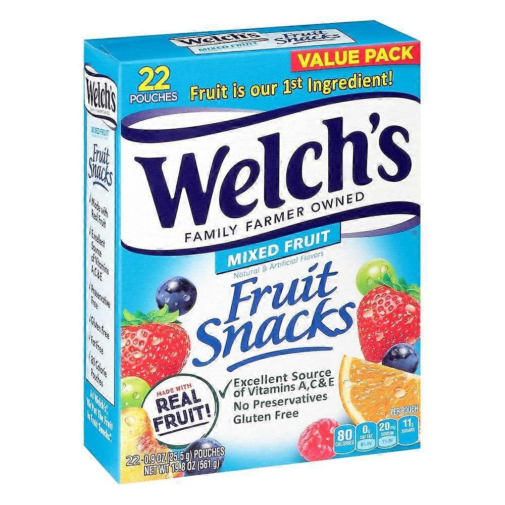 Welch's 混合水果零食超值装，22 包