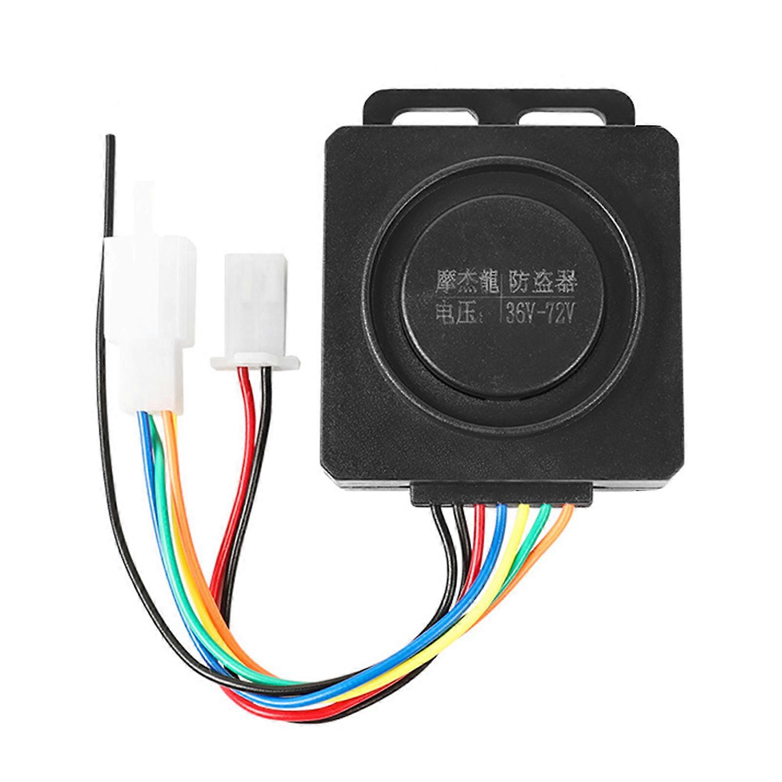 Electric Tricycle Remote Security Alarm Double Control System Fast Start Waterproof Anti Theft Device for Riding Use Multicolor