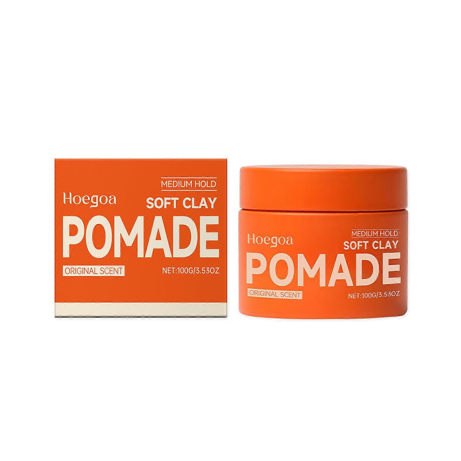 Clay Pomade With Natural Plant Essences Mild Formula No Irritation to Scalp Suitable for Sensitive Skin Easy to Apply Multicolor