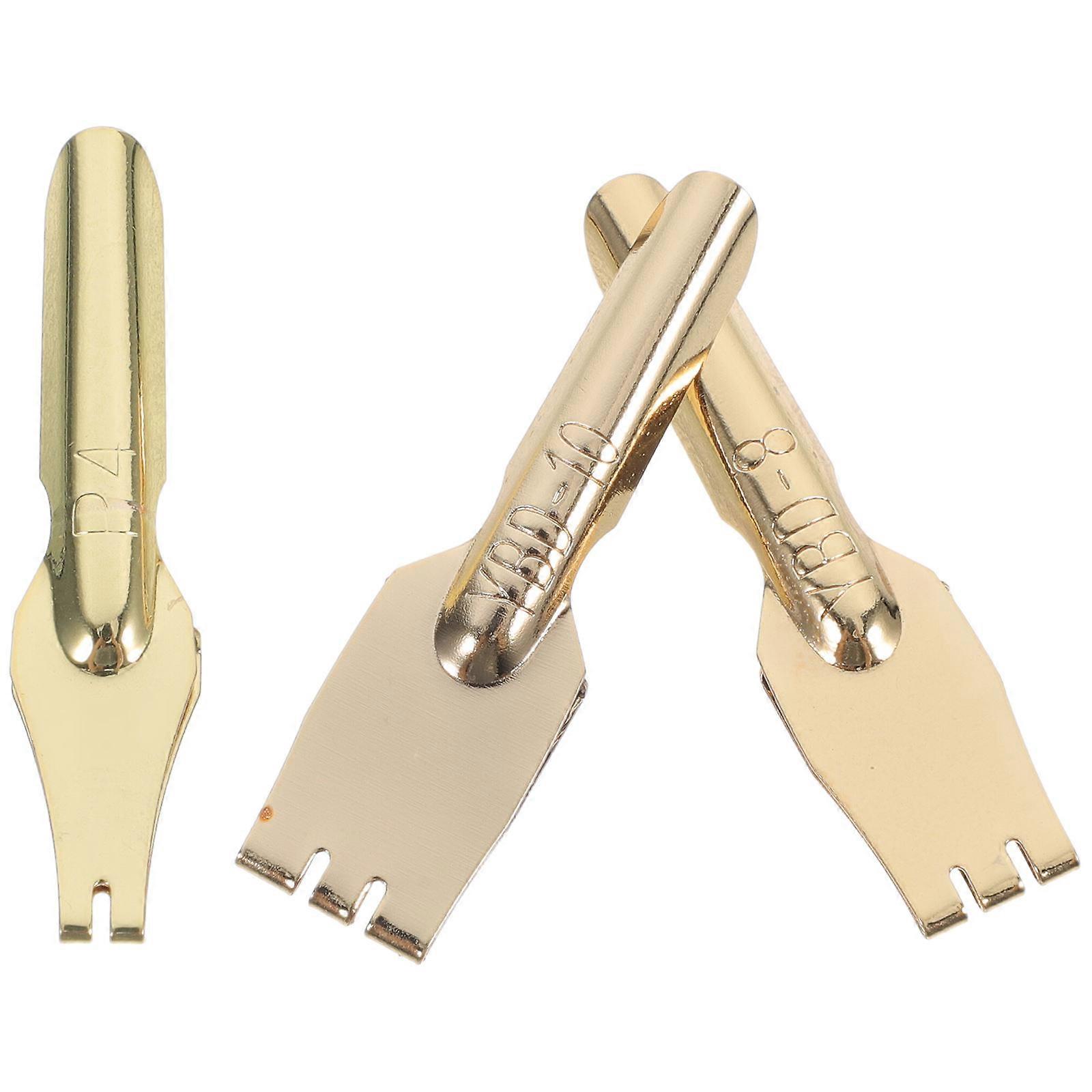 Copper Calligraphy Fountain Pen Nibs for Smooth Writing 3Pcs Replacement