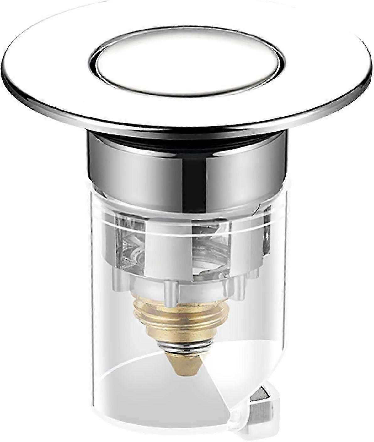 Basin Stopper, Universal Pop Up Leak Proof Anti-Clog Anti-Odor Sink Plug Drain Drain Valve Sink Stopper Closure for Countertop Sinks (34-40mm)