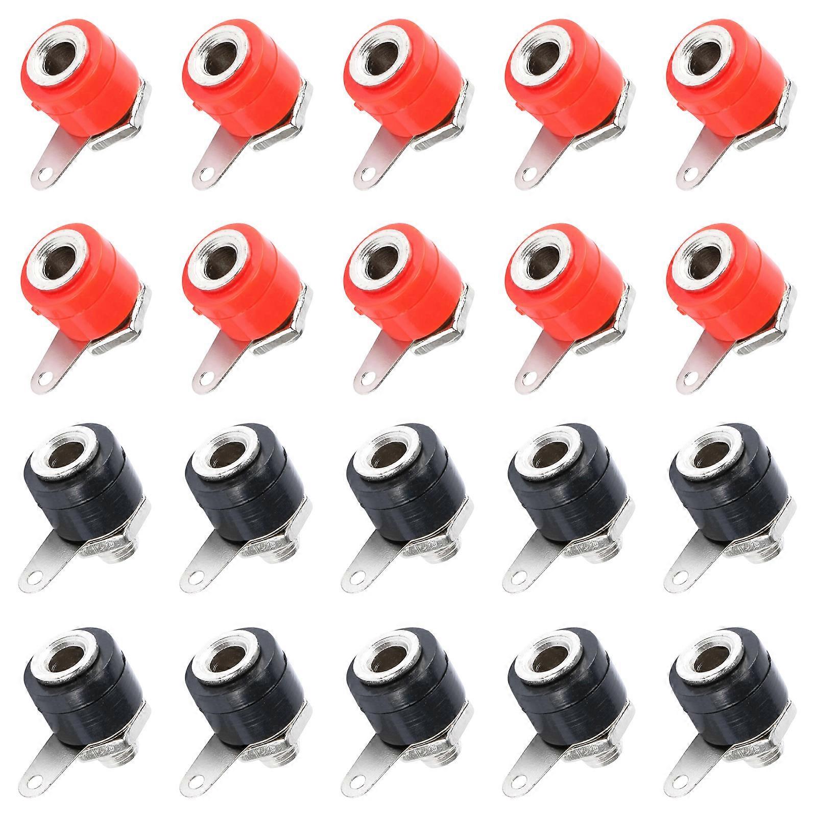 Additional 4MM Sound Couplings for Lecturer Wire Terminals Increaser Binding Posts and Test Devices Metal Veneered Multicolor