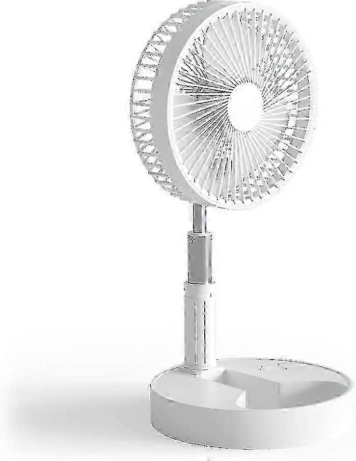 Mini Desktop Battery Fan, Rechargeable Battery 4 Adjustable