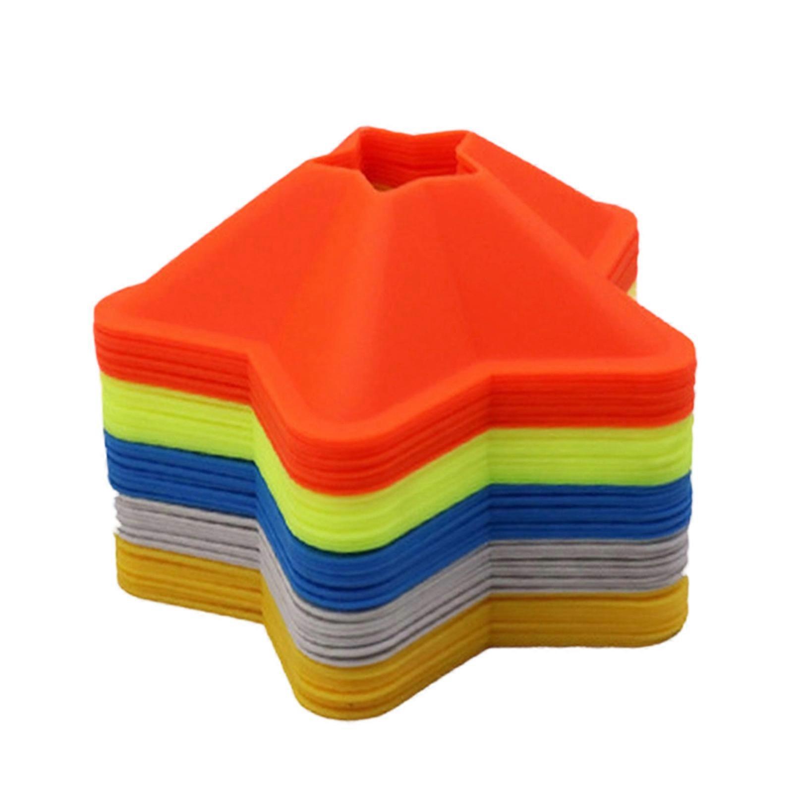 Durability Football Training Markers Improve Passing Accuracy Star Soccer Agilities Cones For Skill Development Multicolor