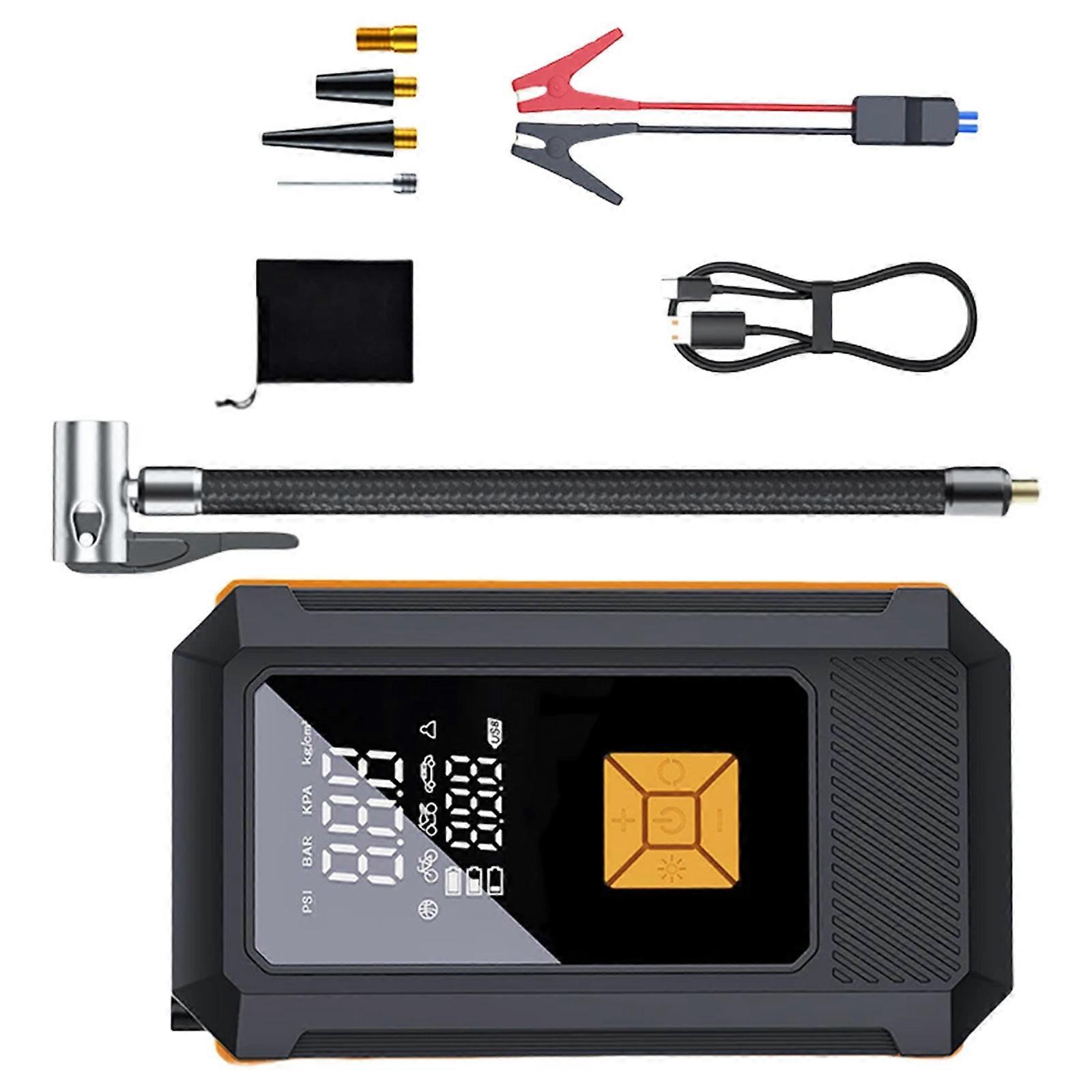 High Speed Tire Inflator Pump 150PSI 12000mAh Rechargeable Power Backup For Automotive Emergency And Outdoor Inflatables Multicolor