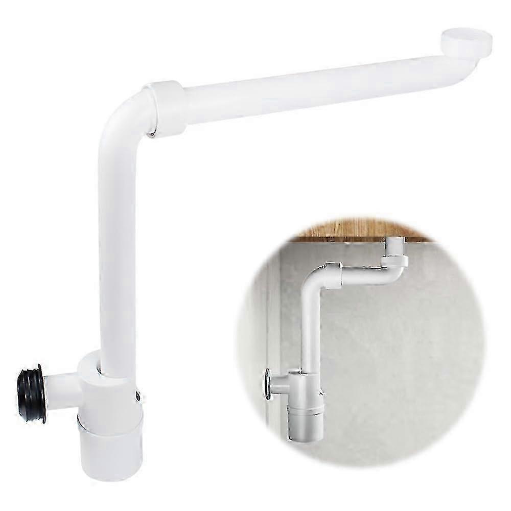 1 1/4 Inch SpaceSaving Siphon for Washbasin, Odour Trap for Sink, Space Saving Siphon for Bathroom, Flat Siphon Bathroom 360° Flexible Adjustable