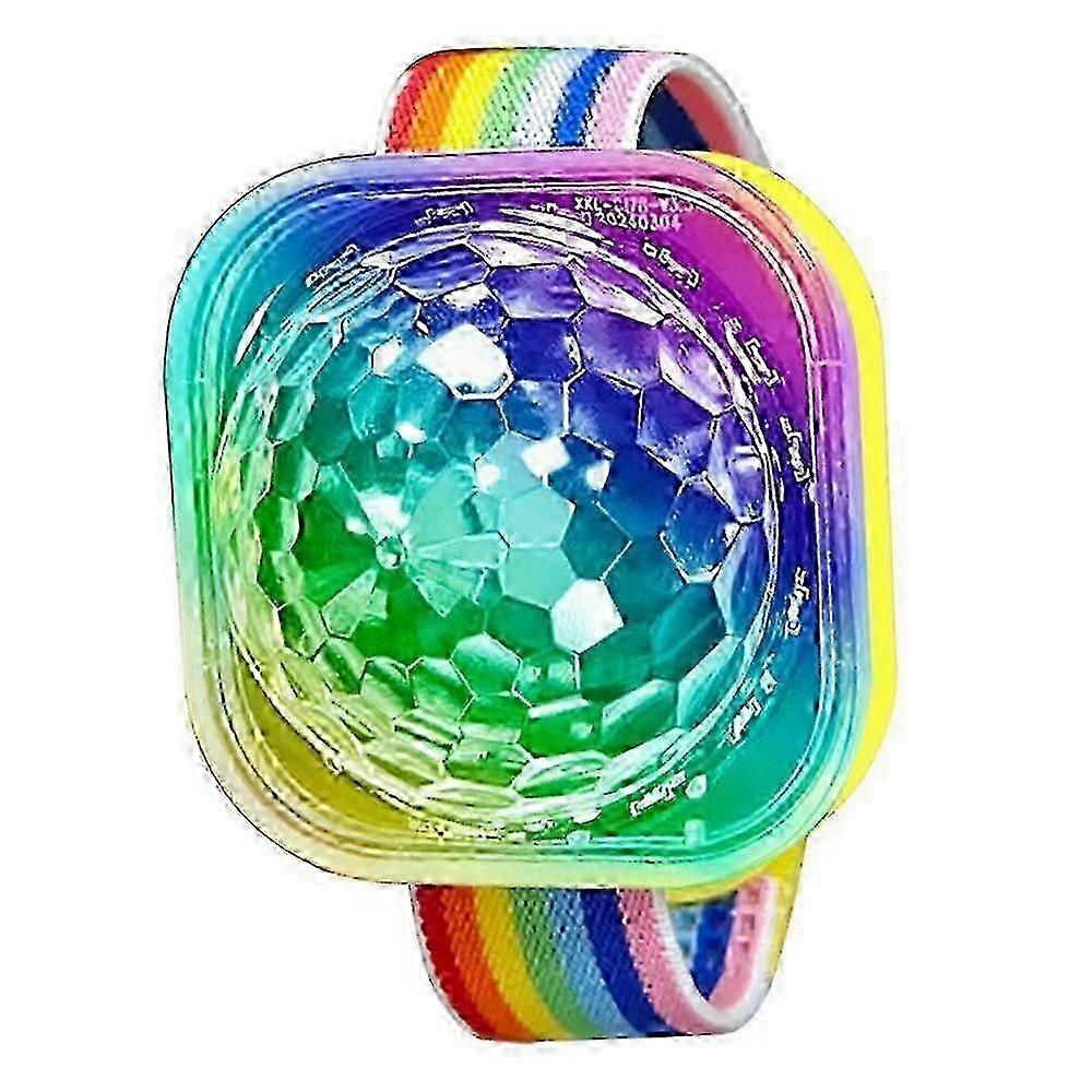 Type C Portable Disco Ball Wristbandt Voice Activated Party Lamp USB Rechargeable FlashingZZ16