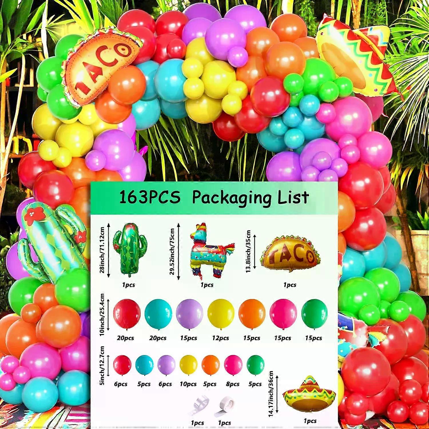 Tropical Balloon Arch Set for Hawaii Pool Party Event Balloons Colourful and Super for Summer