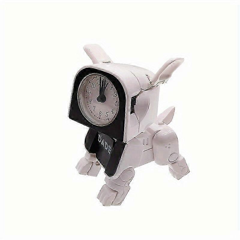 Fun Transforming Robot Alarm Clock for Kids, Silent Electronic Design with Creative Toy Features