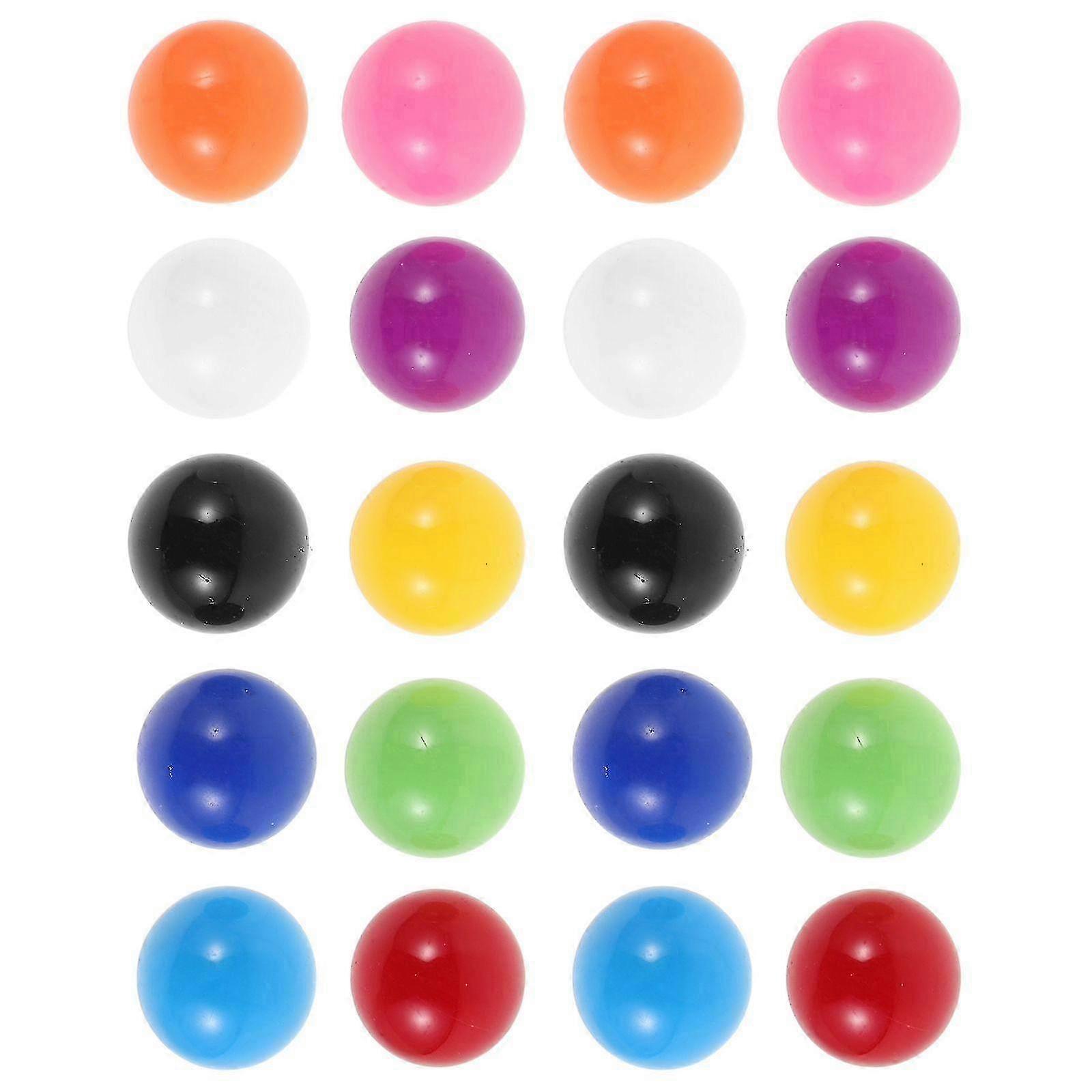w 20pcs Small Colored Plastic Balls for Kids Games Replacement Ball for Ball Drop Toy Counting Balls for Learning Versatile Math Teachin