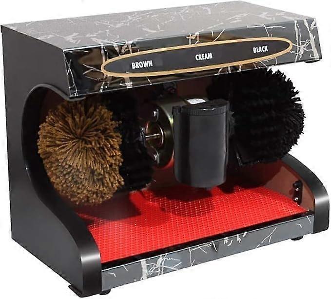 Electric Shoe Polisher Automatic Shine Machine with Induction Sensor for Home Hotel Lobby (Yellow)