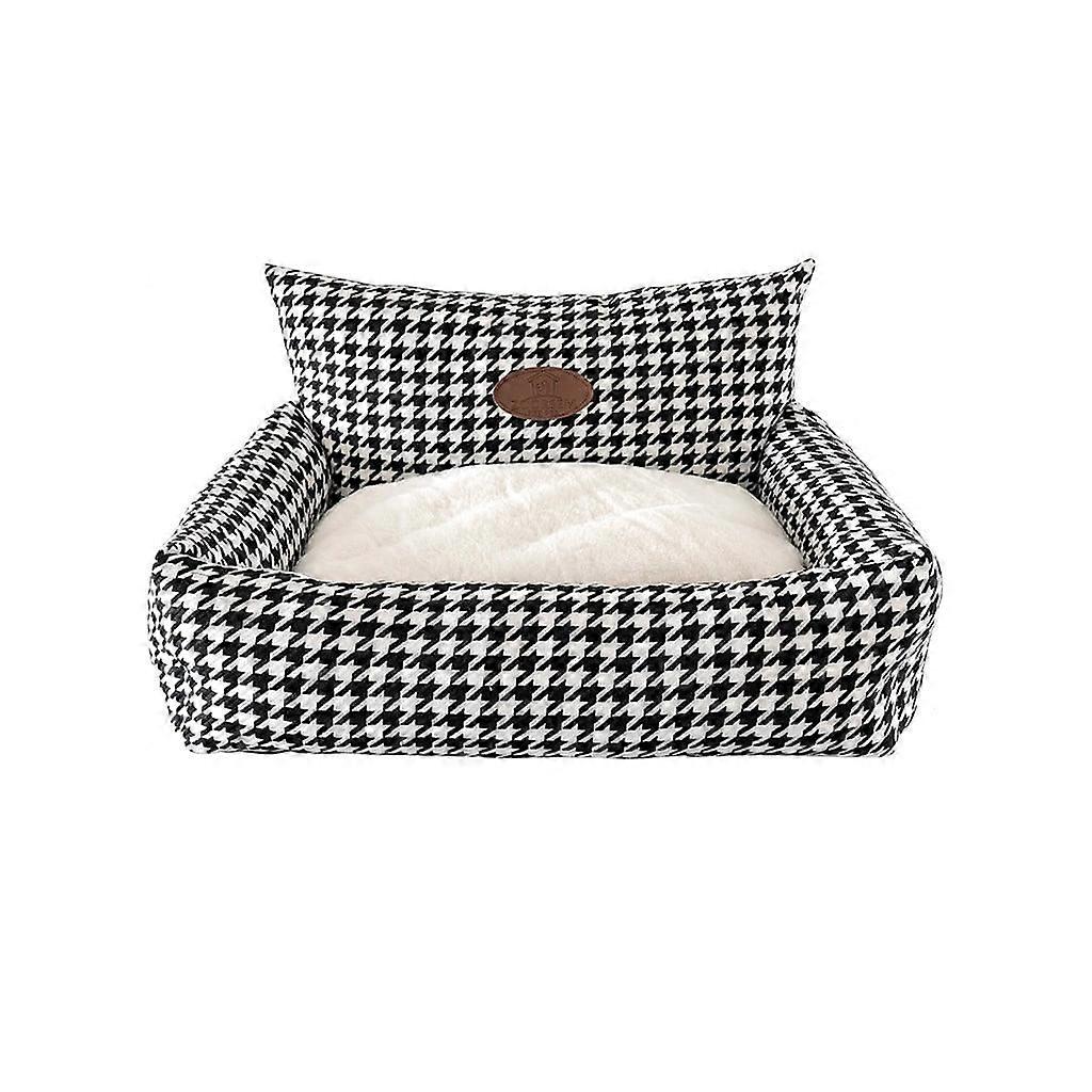 Winter warm home fabric houndstooth pet removable and washable sofa