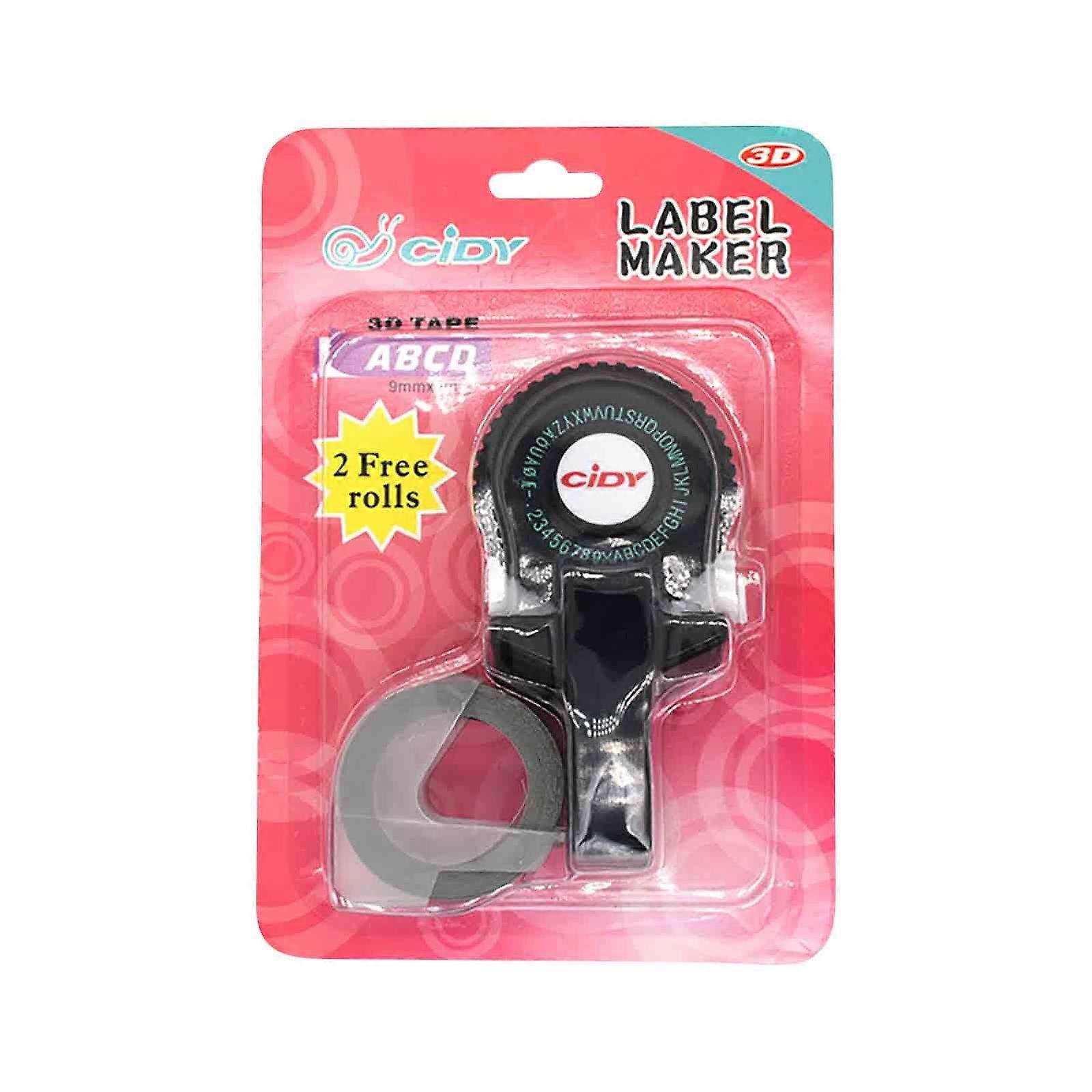 Gyedtr Label Maker Machine with Tape Small Office Home Edit Label Maker Embossing Machine Engraving Machine Hand Tent Decorative Tape Paper Clearance