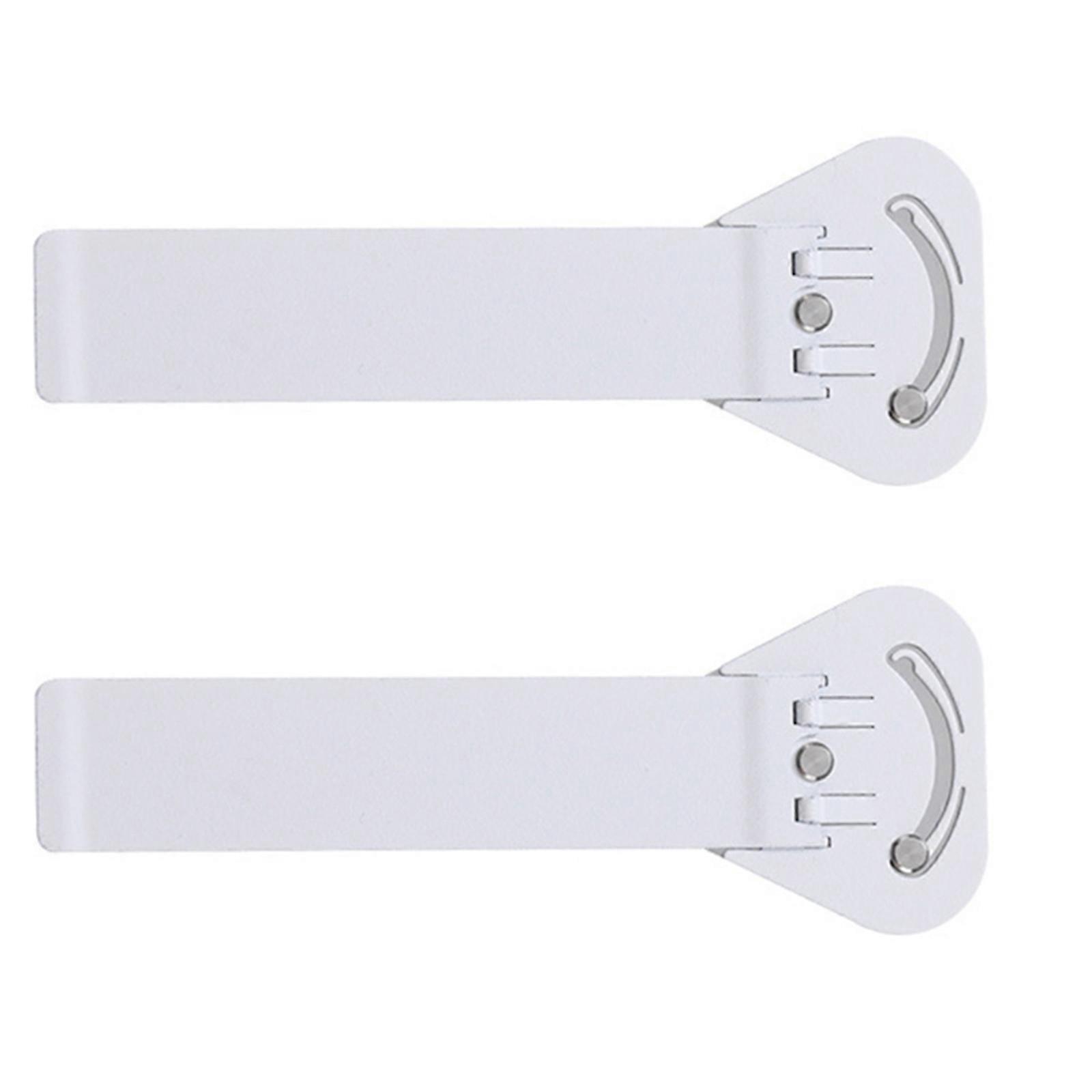 Adjustable Angle Stainless Mobile Holder Support 2Piece Set for Cooking Work Study Any Flat Surfaces Space Saving Design  White