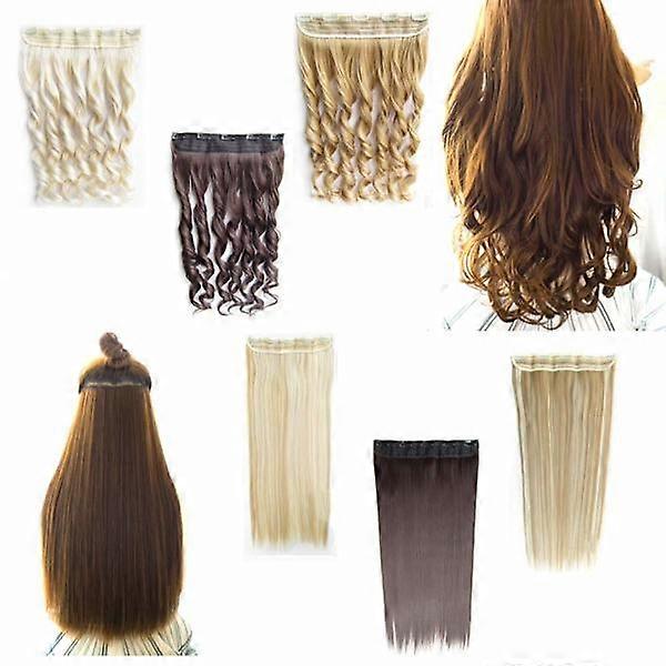 Clip-on / Hair extensions curly & straight 70cm - Multiple colors Curly - 12