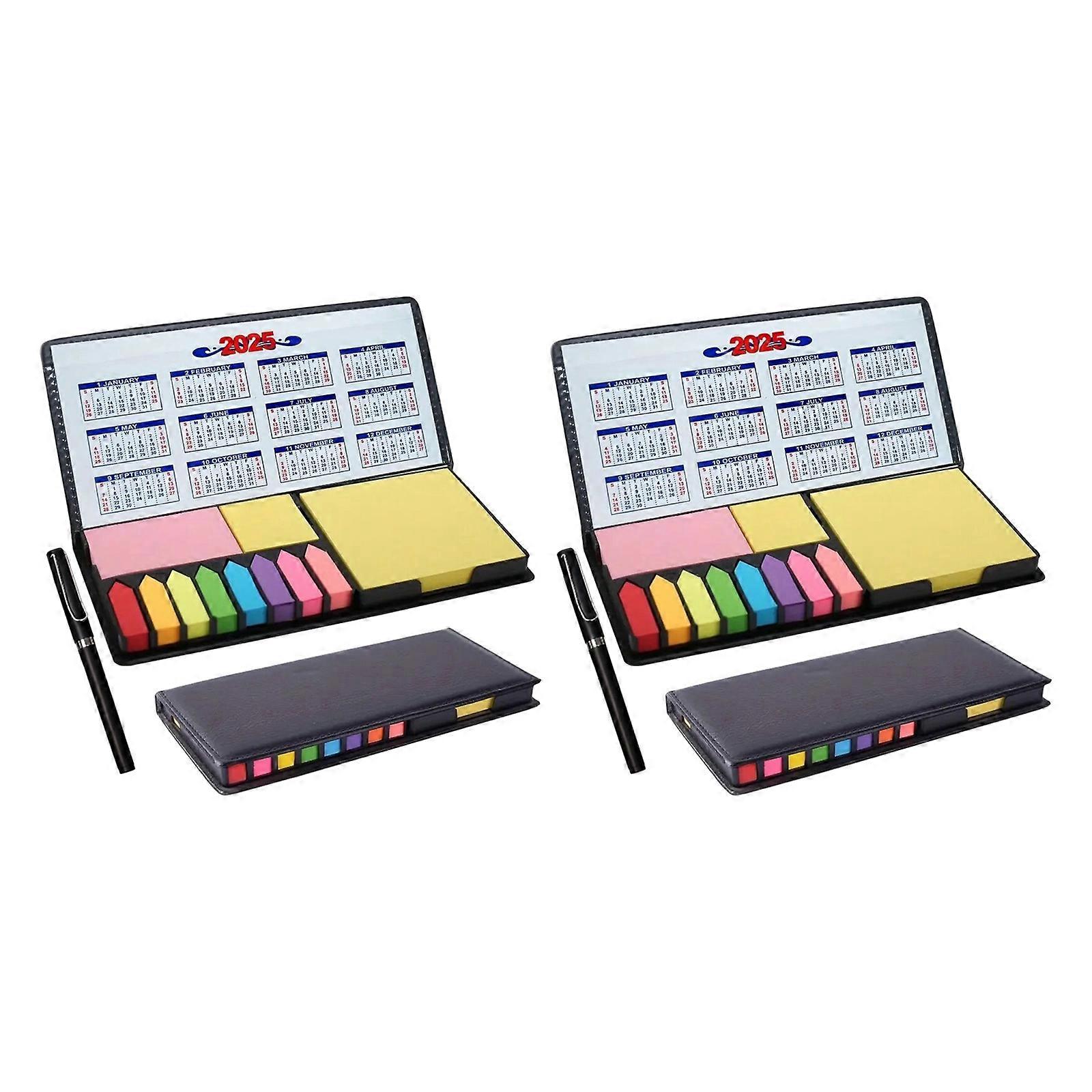 Calendar Notepads Organizers Features Date Functions PVC Leather Construction for Daily Planning and Task Management  2