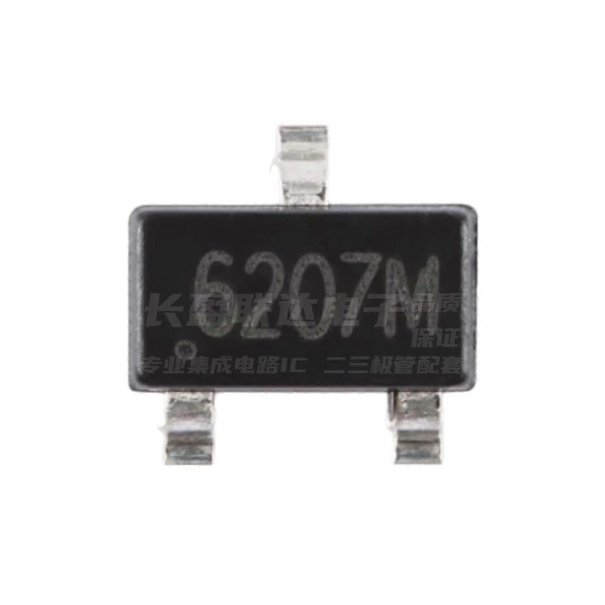 10PCS Original CC6207M SOT23 Hall Effect Sensor Magnetic Switch Low Power for Position Detection