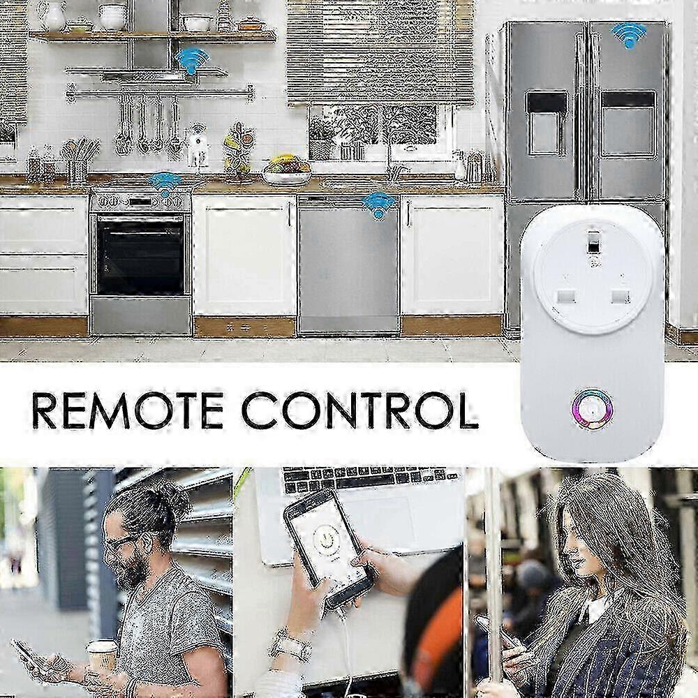 Smart Wifi Plugs Socket Outlet Remote Control For Amazon Alexa Google