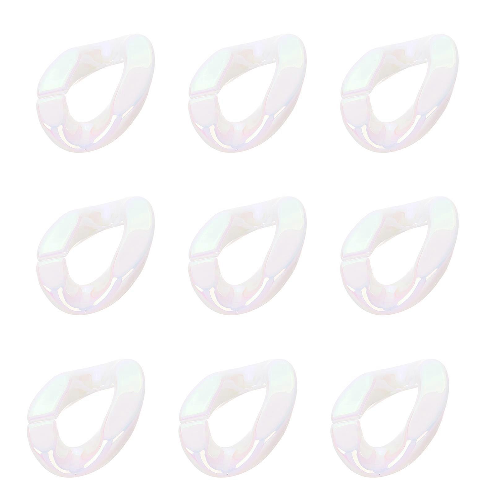 Acrylic Plastic Rings for DIY Crafts 20Pcs Quick Link Connectors