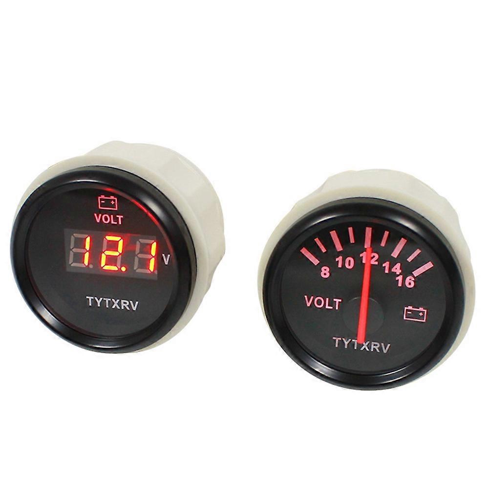 RV Voltmeter, Universal Voltmeter, RV Conversion Accessories, RV Battery Voltmeter, 12V/24V Universal Voltmeter