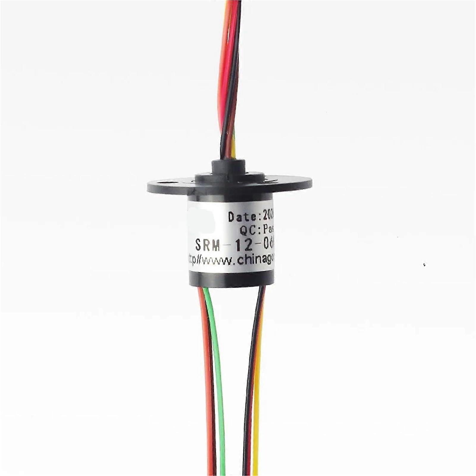 Slip Ring 6 Channel 2A Rotary Electrical Connector for 360° Continuous MultiSignal Transfer