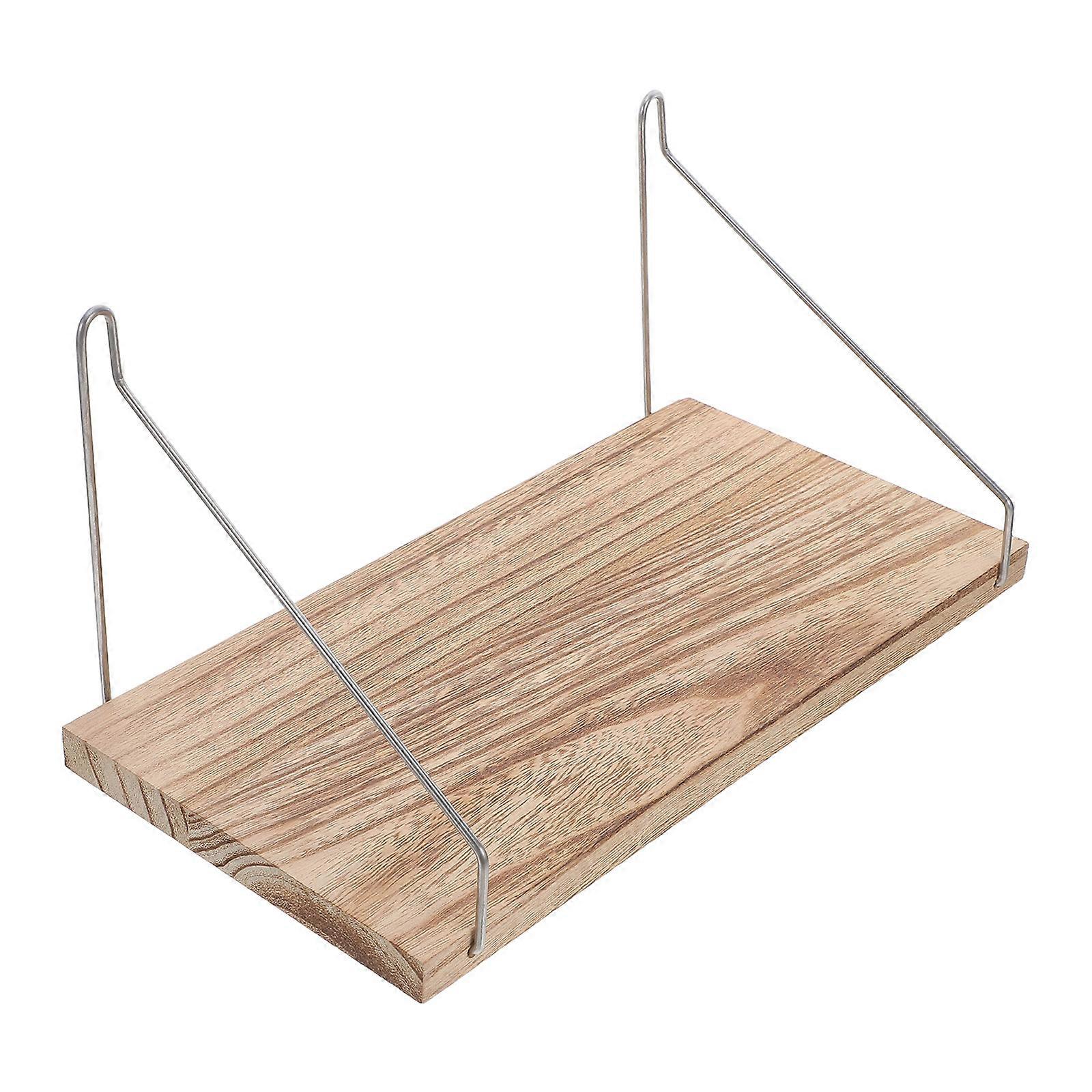 Khaki Wall Mounted Floating Shelf for Books Storage