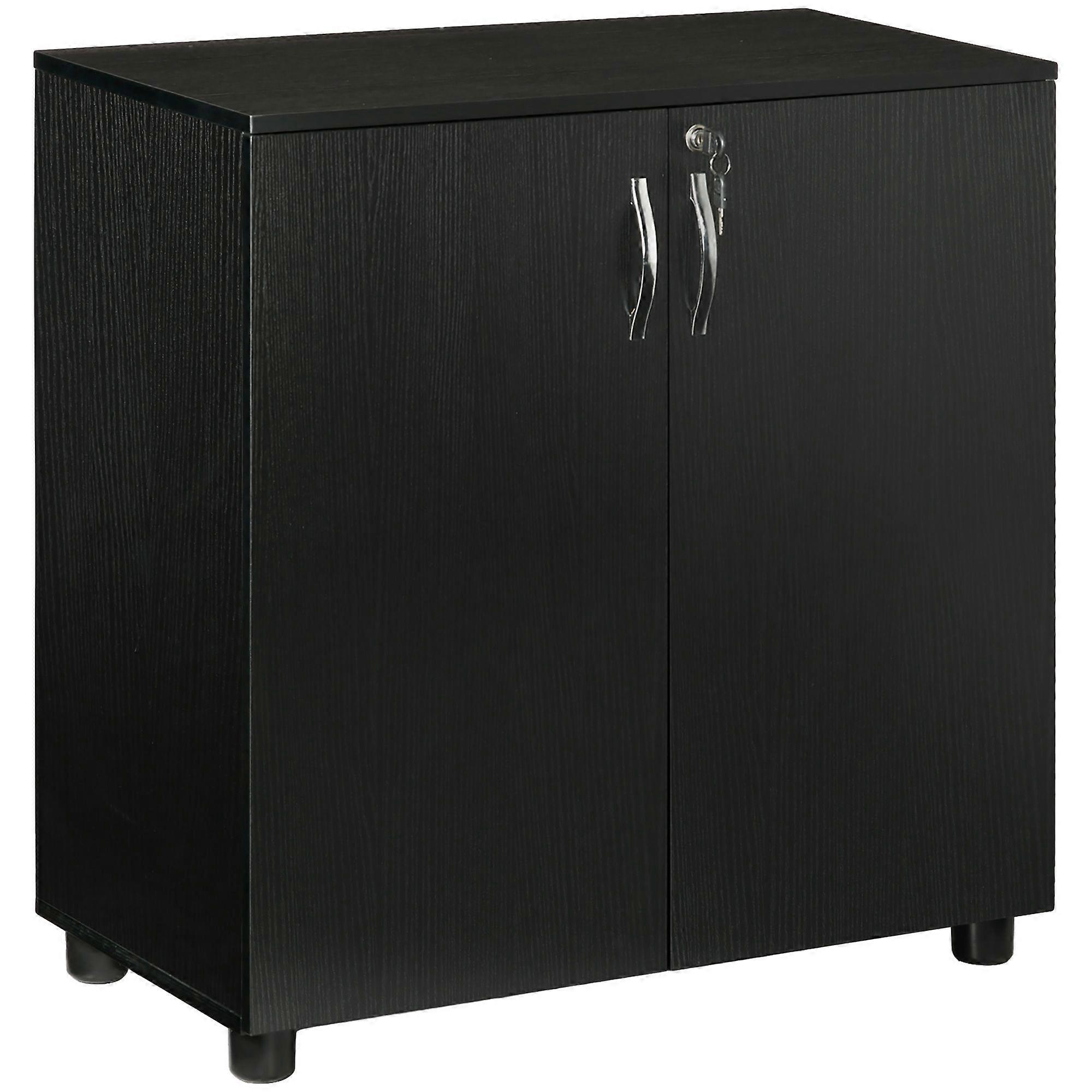 Two Tier Locking Office Storage Cabinet for Workspace