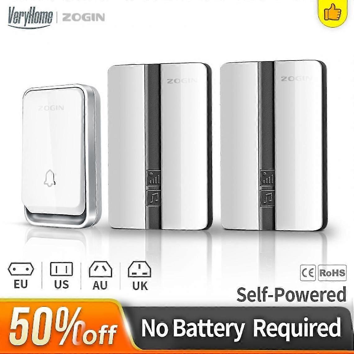 Electric Doorbells, Remote Controls, Wireless Doorbells.(white)